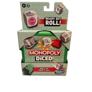 MONOPOLY Diced Game, Easy to Learn Game, Quick Game, Portable Travel Board Game